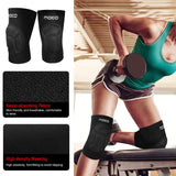 1 x RAW Customer Returns MoKo Knee Pads Volleyball, 1 Pair of Professional Knee Pads Made of Thick Sponge Non-Slip Knee Brace Knee Brace for Running Hiking Jogging Sports Crossfit, M Size, Black - RRP €17.99