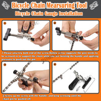 1 x Brand New ROMINVIC bicycle chain riveter - 2024 Update bicycle chain rivets and chain lock pliers, 4 pairs of bicycle chain rivets bicycle chain repair set 2.0 for 6-11 speed bicycle chain tool - RRP €16.99