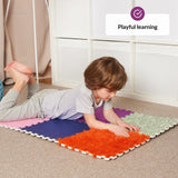 1 x RAW Customer Returns Baby Sensory Rug Nestable Sensory Mats for Autists Multisensory Exploration Sensory Puzzle Sensory Toy for Tactile Play Orthopedic Mat Set 1  - RRP €40.48