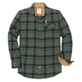 1 x RAW Customer Returns Dubinik Men s Flannel Shirt Checked Men s Flannel Shirt Regular Fit Casual Cotton Long Sleeve Buttons Fleece Shirt - RRP €42.99