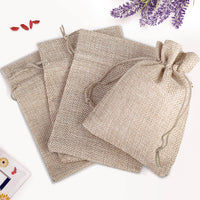 1 x RAW Customer Returns 24 Jute Bags, Gift Bags, Lavender, Candy, Wedding 10 x 14, Natural  - RRP €20.4