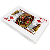 1 x RAW Customer Returns BELLE VOUS Jumbo Playing Cards with Plastic Coating - 37 x 26 cm Giant Playing Cards Game Card Set for All Ages - Indoor Outdoor Plastic Playing Cards for Family, Party, Poker Cards, Games Cards - RRP €25.99