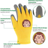 1 x RAW Customer Returns tao pipe 3 pairs of gardening gloves children, cartoon work gloves children, non-slip protective gloves for 3-7 years girls and boys, gardening, working, playing - RRP €8.49