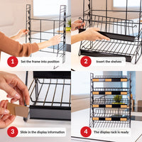 1 x RAW Customer Returns ODOXIA Candy Shelf Snack Rack Counter Snack Rack Candy Organizer Snack Display Chips Rack For Stores Snack Stands For Home, Shops, Office And More - RRP €69.99