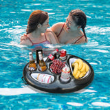 4 x Brand New Inflatable drink holder, pool bar, inflatable drink holder floating, floating beer holder, 2 in 1 inflatable drink holder, drink holder pool floating black  - RRP €54.8