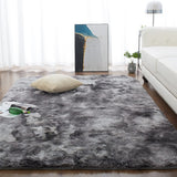 1 x RAW Customer Returns CHOSHOME Carpet Living Room Shaggy Deep Pile Long Pile Children s Room Modern Colorful Batik Youth Room Fluffy Large, Dark Grey Black 150 x 240CM - RRP €53.99