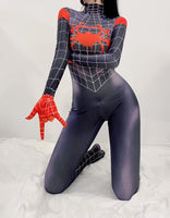 1 x RAW Customer Returns Olanstar Women Spiderman One Piece Costume Superhero Costume Halloween Anime Cosplay Carnival Party - RRP €33.71