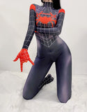 1 x RAW Customer Returns Olanstar Women Spiderman One Piece Costume Superhero Costume Halloween Anime Cosplay Carnival Party - RRP €33.71