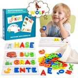 2 x RAW Customer Returns EUCOCO Letter Learning Toys from 3 4 5 6 Years, Learning Games from 4 Years Gift Boy Girl 3-7 Years Montessori Toys from 1-6 Years Girl Boy Learning to Read Gifts for School Enrollment - RRP €27.98