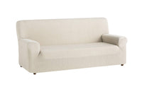 1 x RAW Customer Returns textile-home TEIDE Elastic Sofa Cover, 4 seats - From 240 to 270 cm. Ivory color - RRP €37.99