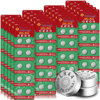 1 x RAW Customer Returns AG13 LR44 1.5V button cell batteries without mercury 200 pieces 357 357A L1154 A76 GPA76 3 years warehouse guarantee  - RRP €19.67