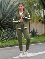 1 x RAW Customer Returns Sykooria women s tracksuit leisure suit set jogging suit cotton sports suit fitness outfit leisure suit two-piece hoodie and trousers - RRP €33.52