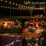 1 x RAW Customer Returns SON4SUN LED fairy lights outdoor power, 30M fairy lights outdoor light bulbs outside with 60 5 G40 bulbs IP44 waterproof, indoor outdoor fairy lights for garden, patio, weddings, parties - RRP €54.43