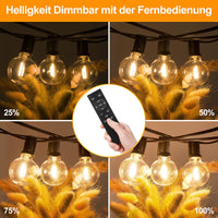 1 x RAW Customer Returns LED fairy lights outdoor power 30m - outdoor fairy lights with light bulbs outside weatherproof dimmable warm white outdoor fairy lights retro lights bulbs for terrace beer garden pavilion balcony garden - RRP €50.41