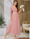 1 x RAW Customer Returns Wedtrend evening dress elegant women s dress summer women s dresses wedding guest women WT0312 Blush XL - RRP €65.53