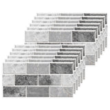 1 x RAW Customer Returns Kitchen tile stickers, 24 pieces mosaic tile stickers 15 x 30 cm bathroom self-adhesive tile decor stickers brick for kitchen dining room bathroom tile foil decoration - RRP €27.89