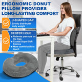 1 x RAW Customer Returns Ecosafeter Hemorrhoid Seat Cushion,High Quality Memory Foam Donut Pillow for Pregnancy Coccyx Postnatal Sciatica Pressure Ulcers - RRP €24.64