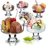 1 x RAW Customer Returns KADAX ice cream bowl glass set, ice cream bowls, dessert glasses with base, ice cream glasses, dessert bowls for ice cream, desserts, fruit, appetizers, cocktails, dessert glasses, ice cream glasses 6, 180 ml  - RRP €21.99