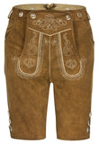 1 x RAW Customer Returns TR Martha men s traditional short leather trousers with suspenders, 54, light brown - RRP €64.9