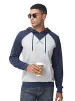 1 x Brand New YuKaiChen Men s Pullover Hoodie Patchwork Sweatshirt Casual Raglan Sleeve Hoodie with Pockets XXL Navy - RRP €27.6