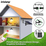 1 x RAW Customer Returns INTELAMP Solar Hanging Lamp, 4000 mAh Solar Lamps for Outdoor Hanging with Remote Control, Solar Lamp Outdoor Waterproof Solar Hanging Lamps for Outdoor Garden Patio Balcony Gazebo IP65 1 Piece  - RRP €34.8