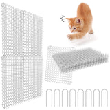 1 x RAW Customer Returns Ulikey Anti Cat Spikes, 5 Pcs Anti Cat Mat, Thorn Mat, Spike Strips for Animals, Deterrent Repellent for Defense against Cat and Protecting Plants in the Garden White  - RRP €24.78