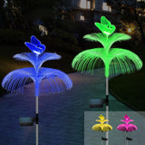 1 x RAW Customer Returns DAZZTIME Solar Garden Light, 2 Pieces Solar Jellyfish Lamp with Color Changing LED Waterproof Decorative Solar Light for Lawn, Balcony, Patio, Yard, Halloween, Christmas - RRP €19.2