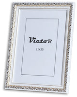 1 x RAW Customer Returns VictoR Vintage picture frame Rubens in 21x30 cm A4 white gold - frame 30x20mm - real glass - picture frame baroque - antique - picture frame 20x30 vintage - picture frame A4 white - RRP €20.16