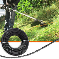 1 x RAW Customer Returns Zeqeey Heavy Duty Rhombus Zigzag Grass Trimmer Thread Trimmer Line Lawn Mowing Line 3 mm - 4 mm Length 15 m Nylon Trimmer Line Cord Wire Rope for Garden Electric Grass Trimmer Grass Trimmer F3015 - RRP €8.02