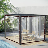 1 x RAW Customer Returns Tarpaulin Waterproof Transparent, 2x4m, Greenhouse Pet Hutch Roof, PVC Waterproof Rain Cover, Tarpaulin, Weatherproof Tarpaulin Foldable Tarpaulin, Tarpaulin Transparent With Eyelets - RRP €23.59