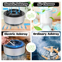 3 x RAW Customer Returns Smokeless Ashtray, Purifier Ashtray, Smart Electronic Ashtray, Smokeless Ashtray Purifier with Air Purifier for Home, Car, Office A  - RRP €46.5