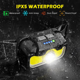 1 x RAW Customer Returns Hyted Headlamp LED Rechargeable, USB C Memory Function Sensor Headlamps 2 Pack, Super Bright 2000 Lumens 14 Modes, IPX5 Waterproof Headlamp Perfect for Running, Jogging, Fishing - RRP €15.98