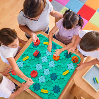 1 x RAW Customer Returns burgkidz children s toy board games - logical road builder large board 56 x 56cm labyrinth puzzle games for multiplayer family, gifts for boys and girls aged 4  - RRP €31.99