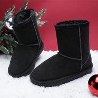 1 x Brand New DREAM PAIRS Boys Girls Snow Boots Fashion Winter Boots Medium Boots with Warm Faux Fur Lining BLACK 30 EUR SHORTY-KE - RRP €34.73