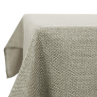 1 x RAW Customer Returns Deconovo Linen Look Tablecloth Water Repellent Table Linen Lotus Effect Tablecloth, 140x240 cm, Linen, 1 Piece - RRP €24.49