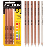 1 x RAW Customer Returns Kalour Colorless Blender and Polishing Pencil Set 6 pencils total  - RRP €12.1