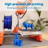 1 x RAW Customer Returns 3D printer with magnetic removable printing surface, high-precision 3D printer nozzle, quick slicing, quick assembly kit printer - RRP €119.99