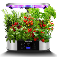 1 x RAW Customer Returns JustSmart Hydroponic Growing Systems, Smart Garden 12 Pods Water Tank 5L with 5 Lighting Modes LED Plant Lamp 24W, Indoor Herb Garden 76CM Adjustable Height, Automatic Timer 4 8 12 16 H - RRP €100.84