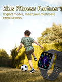 1 x RAW Customer Returns Kids Smartwatch for Boys and Girls, IP68 Waterproof Children Fitness Activity Tracker Watch, Heart Rate Sleep Monitor, 8 Sports Modes, Pedometer, Alarm Clock, Kids Gifts for Teens Ages 6 and Up - RRP €35.29