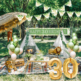 5 x Brand New 30 Years Balloons, 30 Years Birthday Decorations for Women and Men, 30 Years Banner Decorations, Sage Green Balloons, 30 Years Birthday Banner Decorations for 30 Years Party Background - RRP €75.6