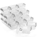 1 x RAW Customer Returns Winter Shore Storage Box with Lid Small 20-Pack - Stackable Storage Boxes Small for Art Supplies, Stickers, Hardware - Bead Storage Box with Snap Closures - 9 x 7 x 5 cm - RRP €23.99