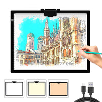 1 x RAW Customer Returns A3 Light Box for Drawing Portable Adjustable Brightness Led Light Pad Tracing Light Board with Type-C Cable for Artist Drawing, Diamond Painting, Stencilling, Sketching, Animation, X-Ray - RRP €39.31