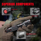 1 x RAW Customer Returns GEARLITE LED Flashlight Extremely Bright 2 Pack, 3000 Lumen LED Flashlight with Holster 3 Modes, IP65 Waterproof Handheld Lamp Zoomable for Camping Outdoor Gift - RRP €18.14