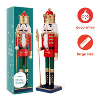 1 x RAW Customer Returns THE TWIDDLERS Large Handmade Wooden Christmas Nutcracker Soldier, 50cm - Premium Pine and Wood Material, Classic Traditional Christmas Decorations - RRP €39.99