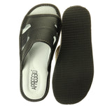 1 x Brand New APREGGIO - Men s leather slippers Leather slippers Men s slippers Men s slippers Slipper Black Size 40 - RRP €20.12