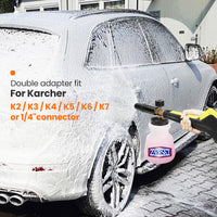 1 x RAW Customer Returns Zavrski foam cannon foam lance for K rcher K2 K3 K4 K5 K6 K7 high pressure cleaner foam sprayer foam gun car wash with 1 4 inch quick coupling 1L snow foam lance adjustable foam nozzle - RRP €26.98