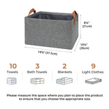 1 x RAW Customer Returns GRANNY SAYS Foldable storage boxes made of fabric, shelf storage basket for wardrobe, boxes for storage on shelves, organization boxes, large storage boxes made of fabric - mist gray, 4 pieces - RRP €31.25