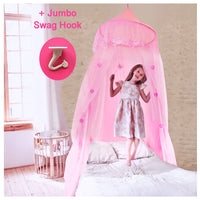 19 x Brand New EVEN NATURALS - Princess Bed Canopy for Girls, Pink Room Decoration with Lace Dome and Hearts, Easy Hanging System, Mosquito Net for Bed, Crib to Double Bed, Bed Canopy, Bed Curtains, - RRP €354.16