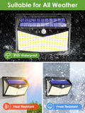 1 x RAW Customer Returns One Fire Solar LED Light Outdoor, 2 Pack 208 LED Solar Lamp Outdoor with Motion Sensor, 3 Modes Solar LED Spotlights Outdoor, IP65 Waterproof Solar Lamps for Garden, Swimming Pool - RRP €22.15