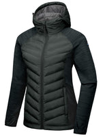 1 x RAW Customer Returns Mapamyumco Women s Warm Hiking Jacket Warm Hybrid Jacket Lightweight Breathable Warmth Black M - RRP €83.98